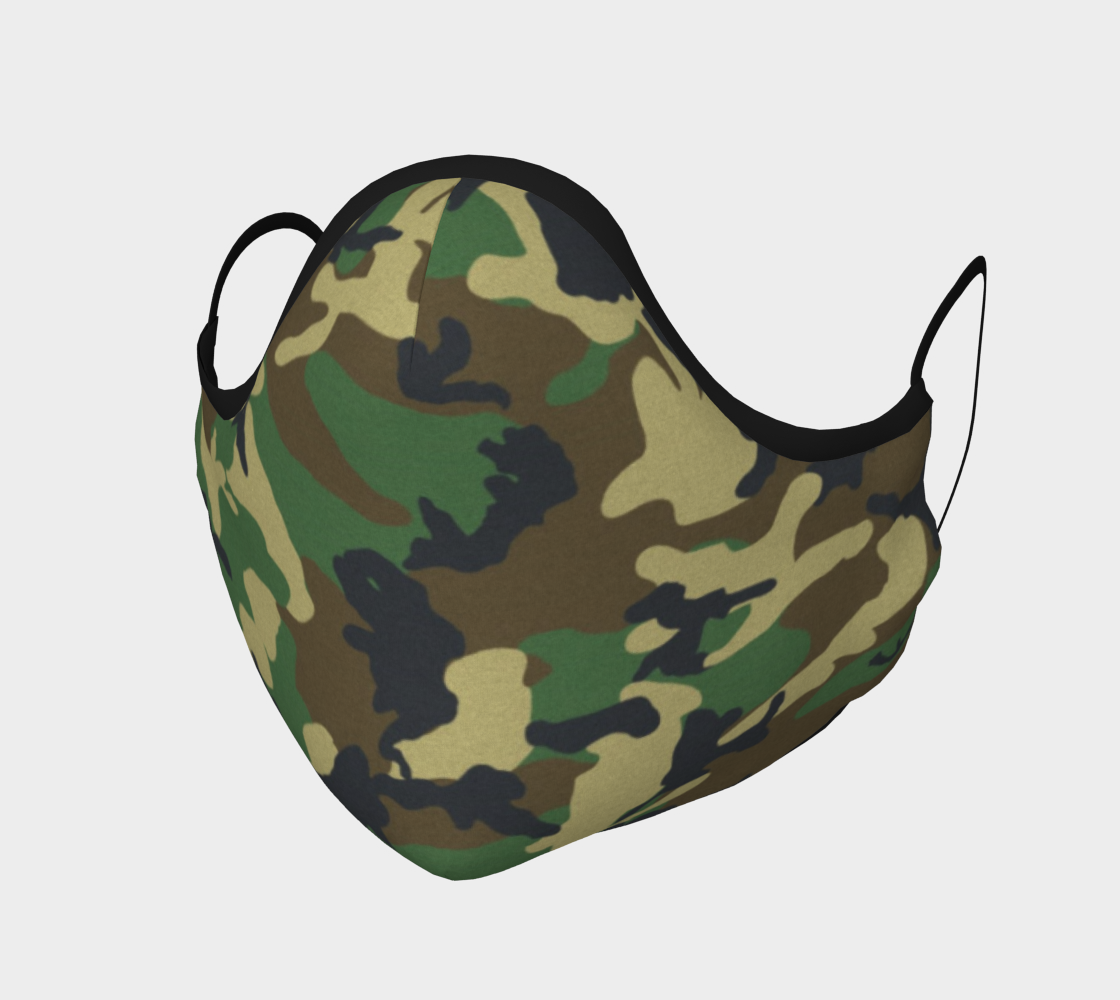 Face Mask Green Camouflage preview