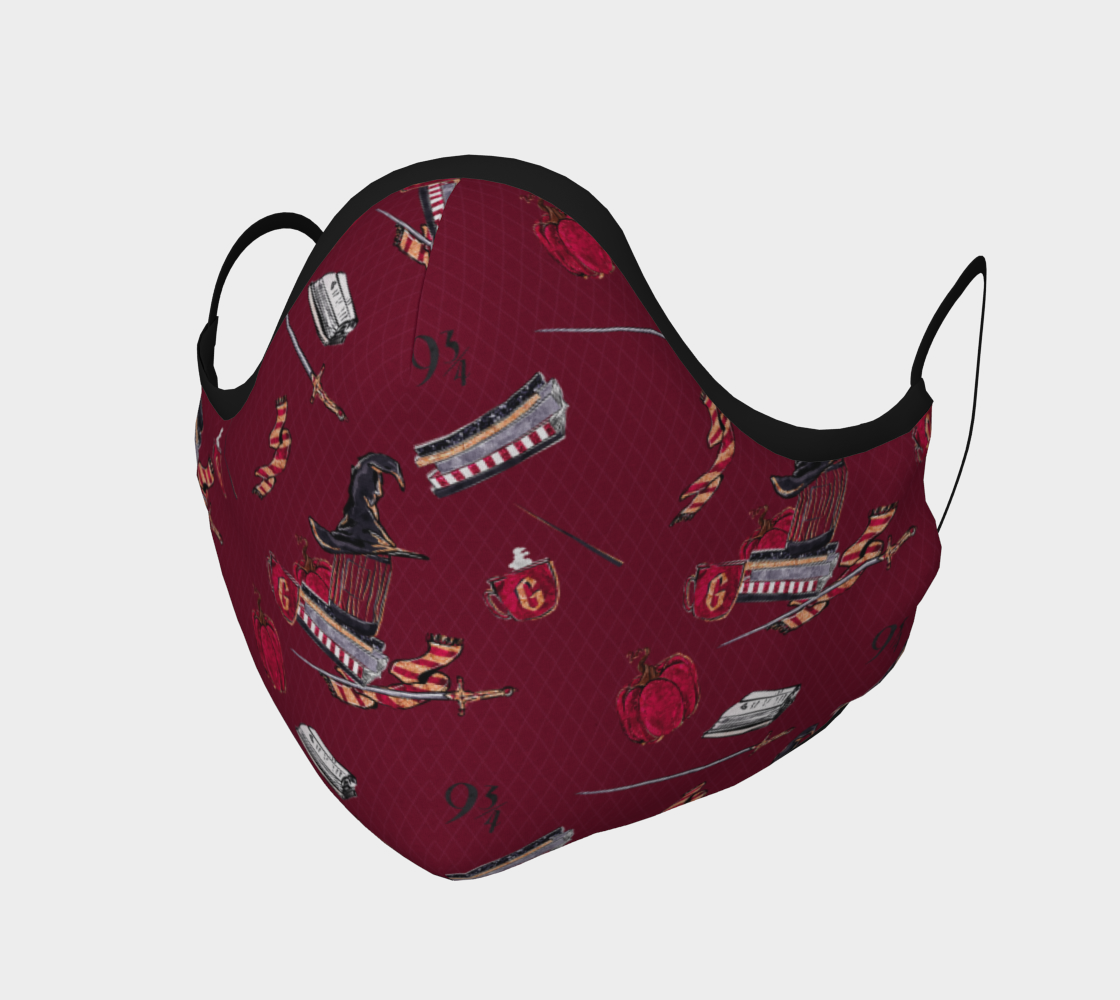  Hogwarts Handdrawn School Colors - Harry Potter Inspired Gryffindor - 001003 aperçu
