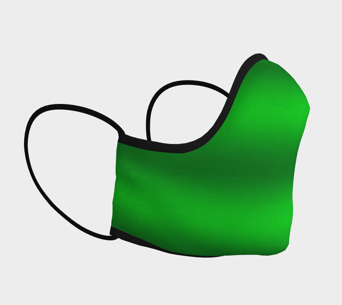 Face Mask Two Tone Apple Green, AOWSGD preview #3