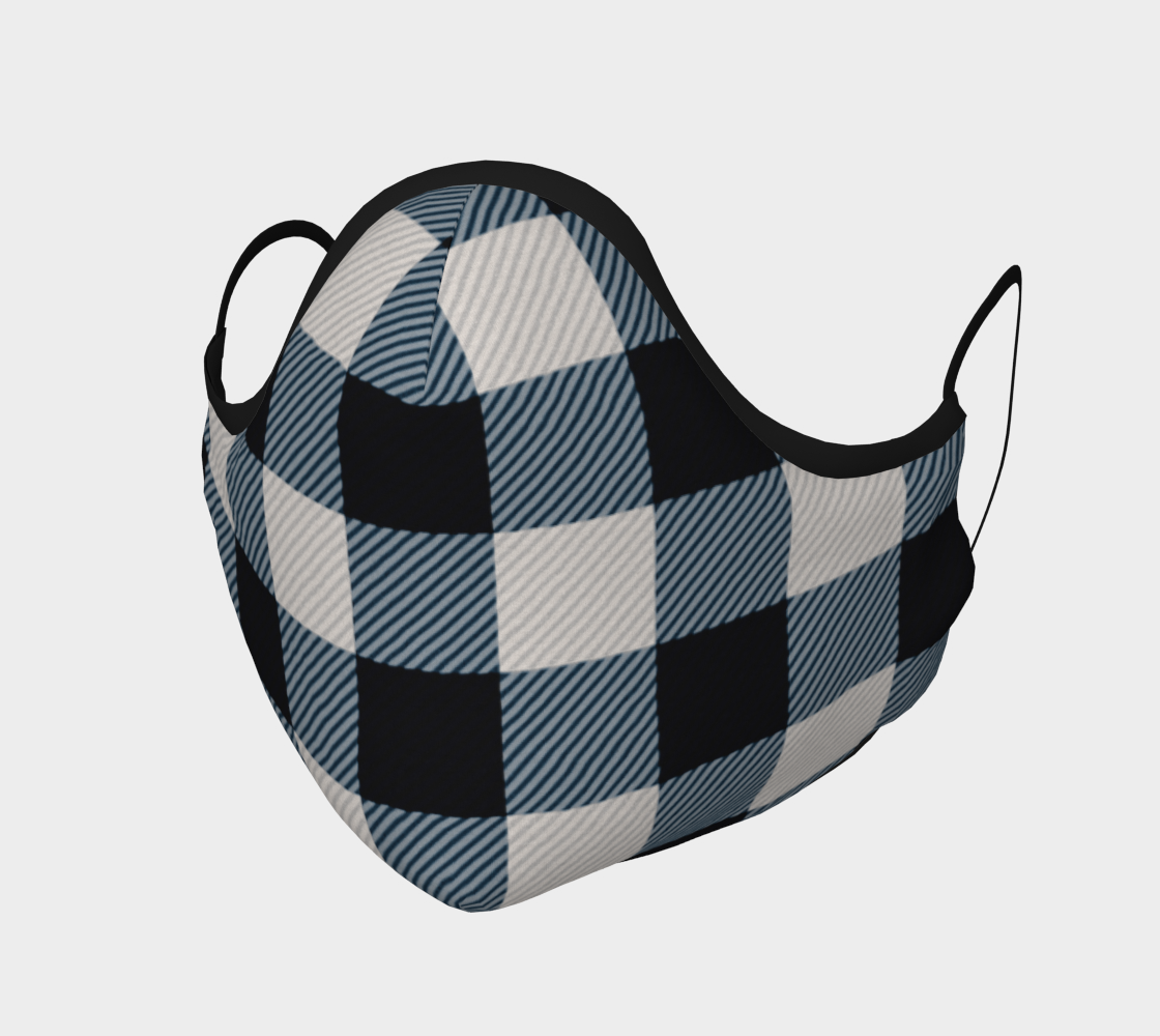 Prep School Buffalo Plaid Protective Face Mask by VCD © preview