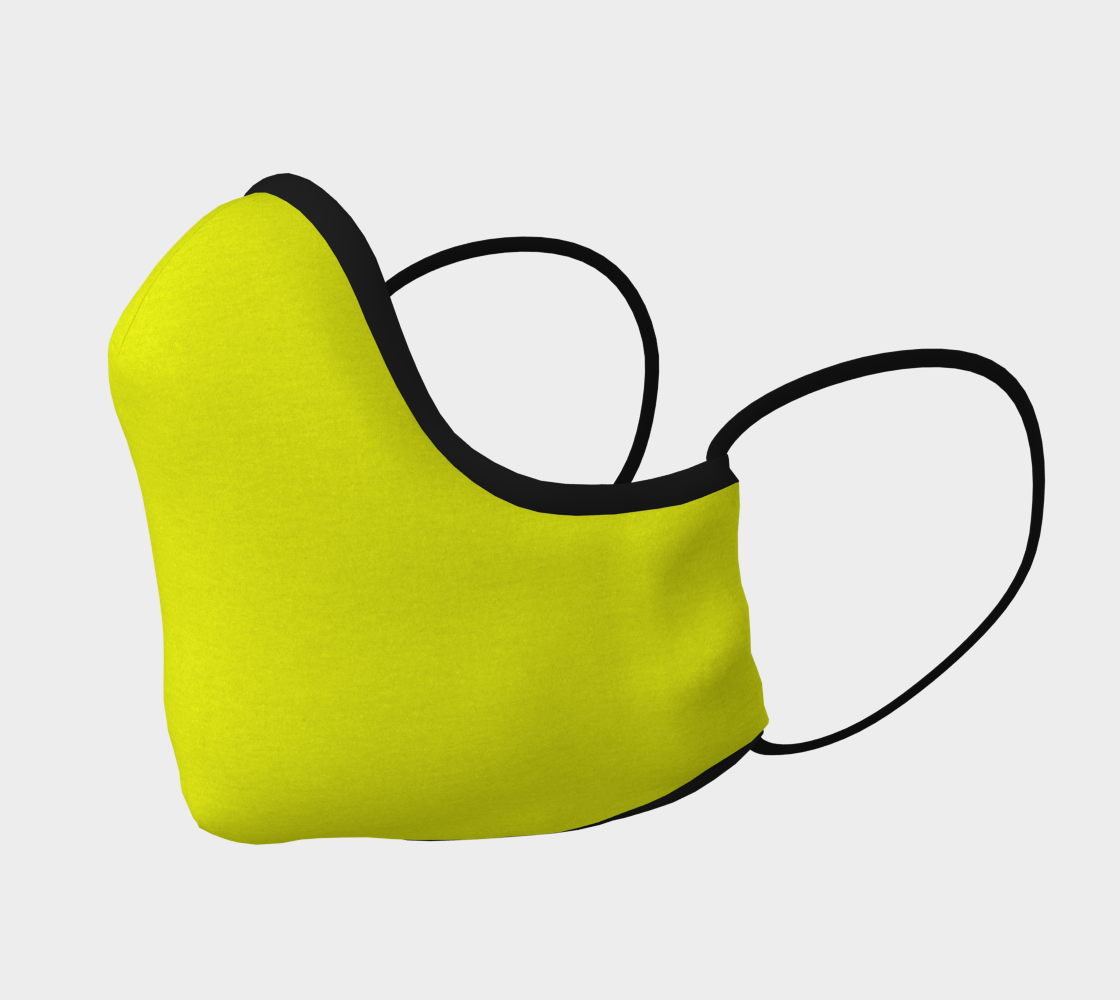 Face Mask Bright Neon Yellow, AOWSGD preview #2