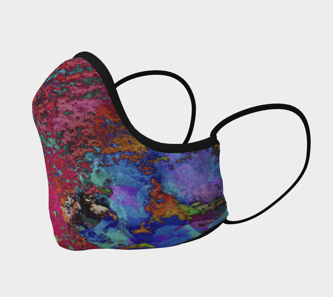Paw Prints Colour Explosion Face Covering preview #2
