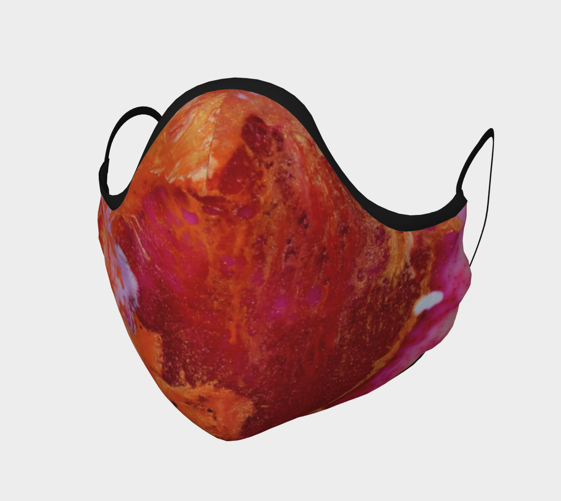 Aperçu de Couvre-visage Rouge abstrait 