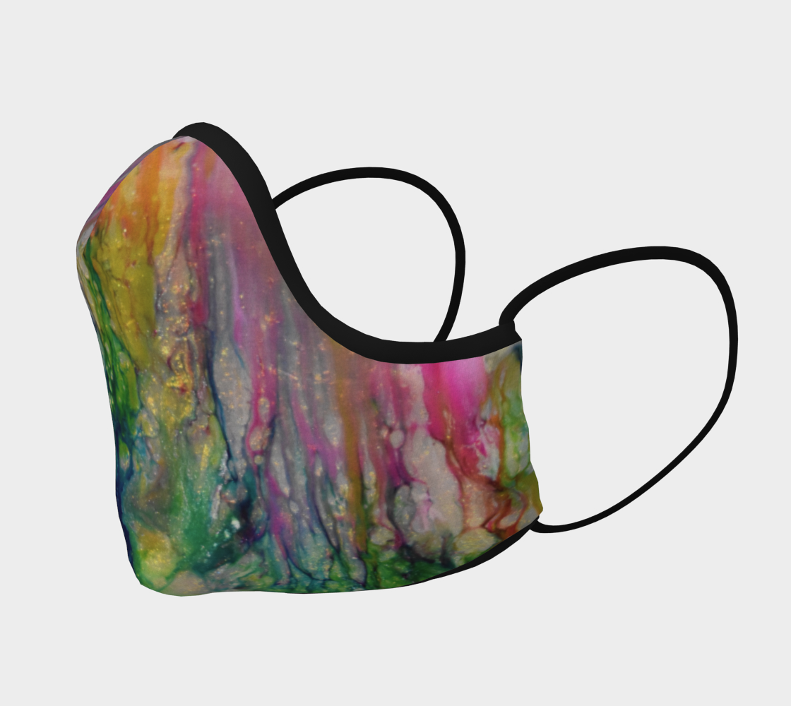 Aperçu de Couvre-visage Arc-en-ciel doré #2