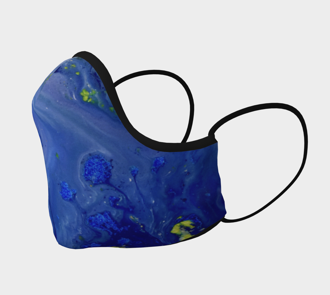 Aperçu de Blue Magic flower Mask #2