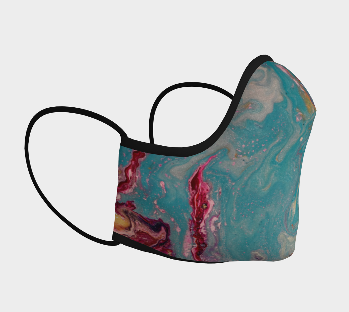 Aperçu de Couvre-visage petite folie turquoise #3