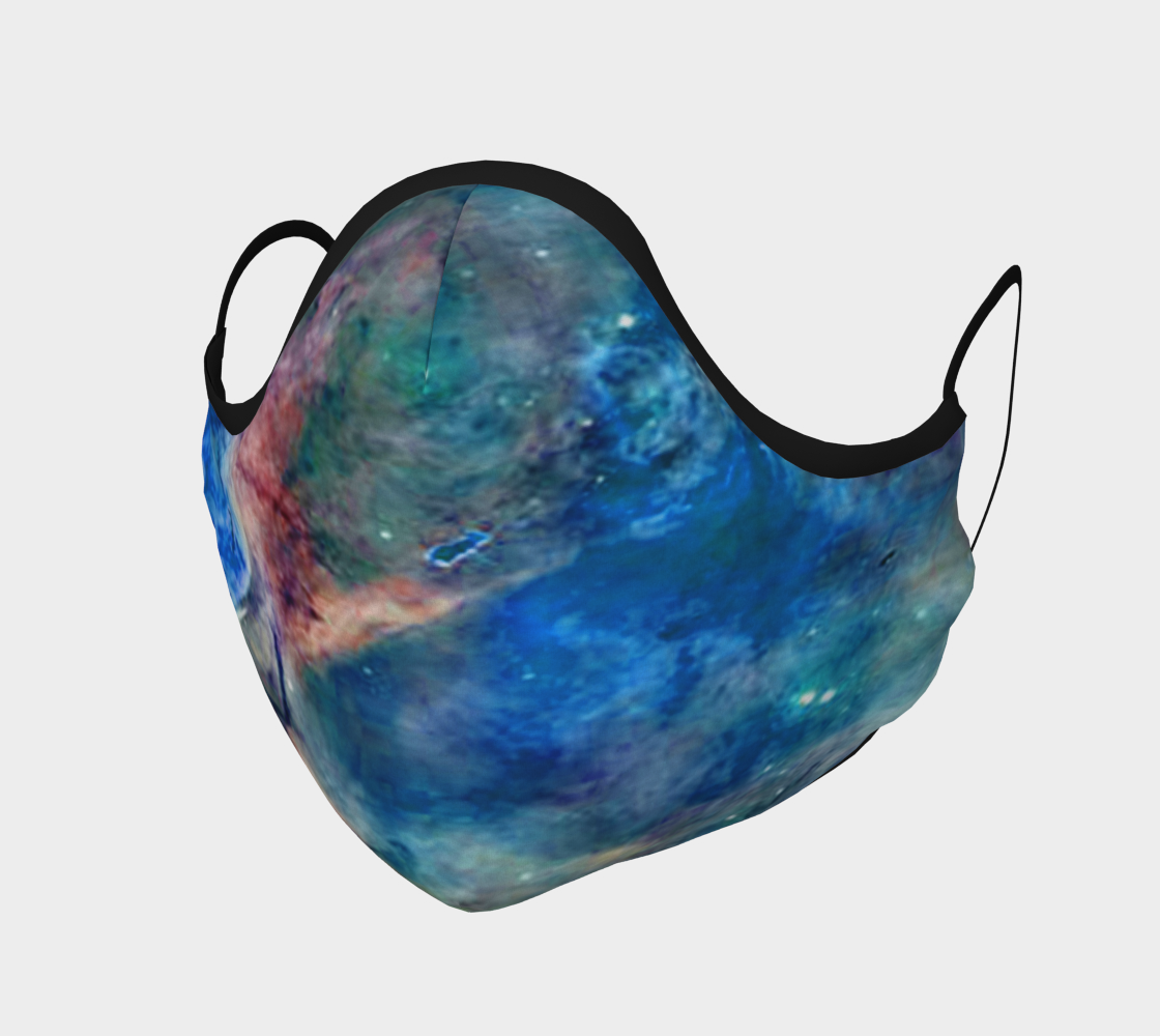 Aperçu de Face Mask Eta Carinae Nebula Enhanced Blue, AOWSGD