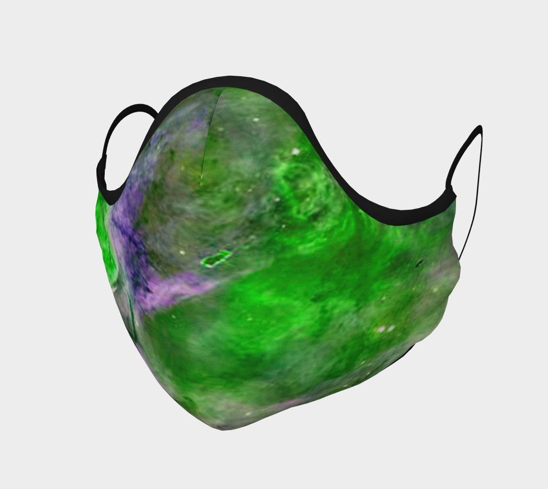 Aperçu de Face Mask Eta Carinae Nebula Enhanced Green, AOWSGD