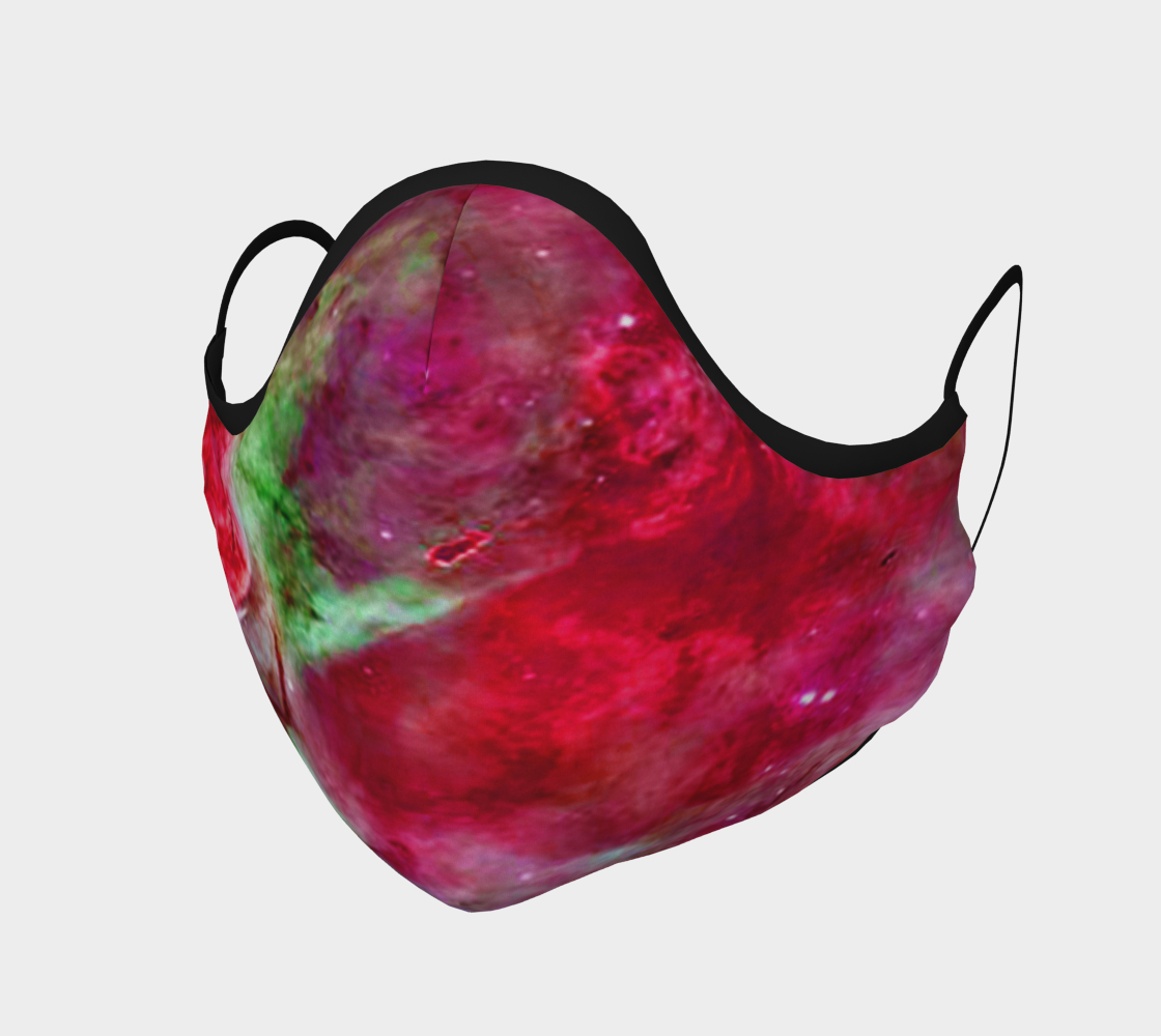 Aperçu de Face Mask Eta Carinae Nebula Enhanced Red and Pink, AOWSGD