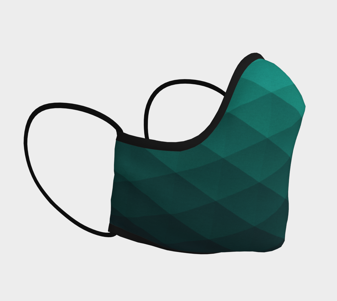 Aperçu de 869 // Teal Fade Face Mask #3