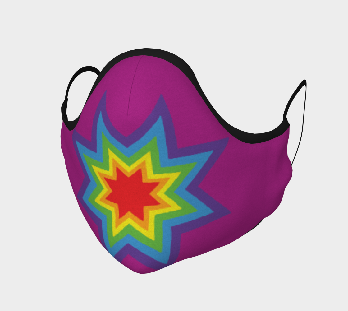 purple rainbow mask preview