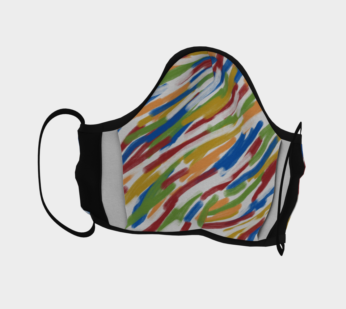 Acid Zebra Face Covering preview #4