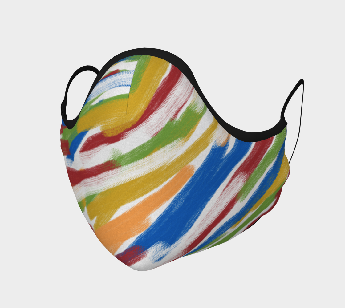 Acid Zebra Face Covering preview #1