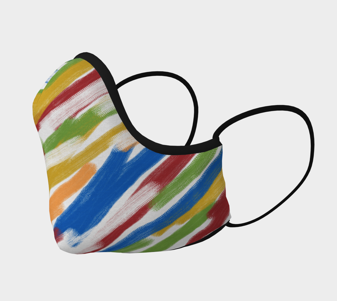 Acid Zebra Face Covering preview #2