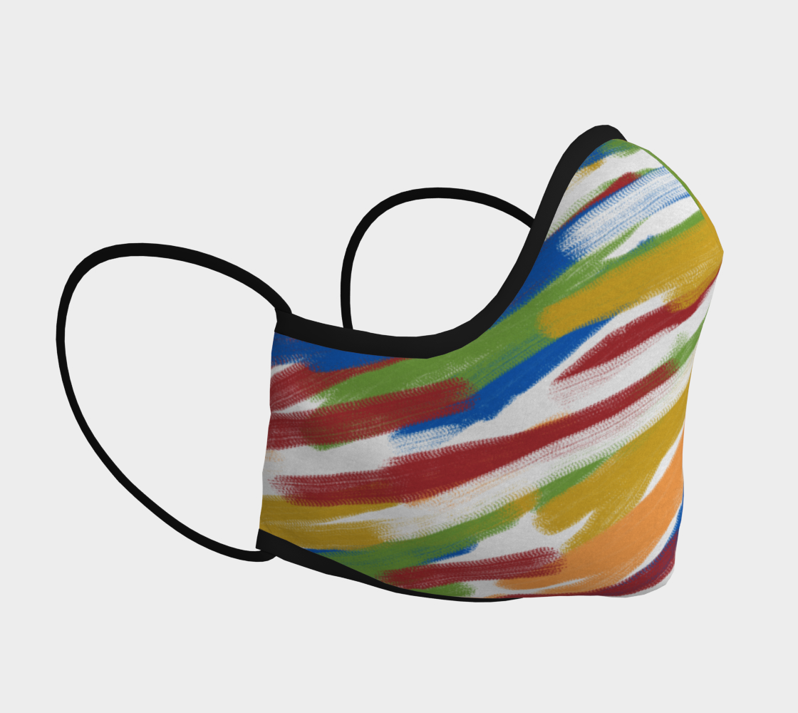Acid Zebra Face Covering preview #3