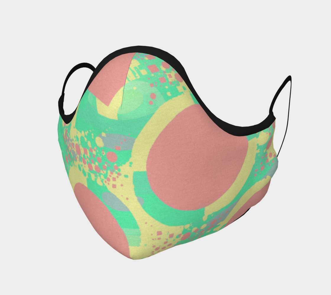 Pastel Geometric Face Mask preview