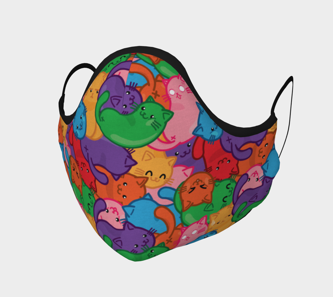 Jelly Cat Beans Face Mask 3D preview