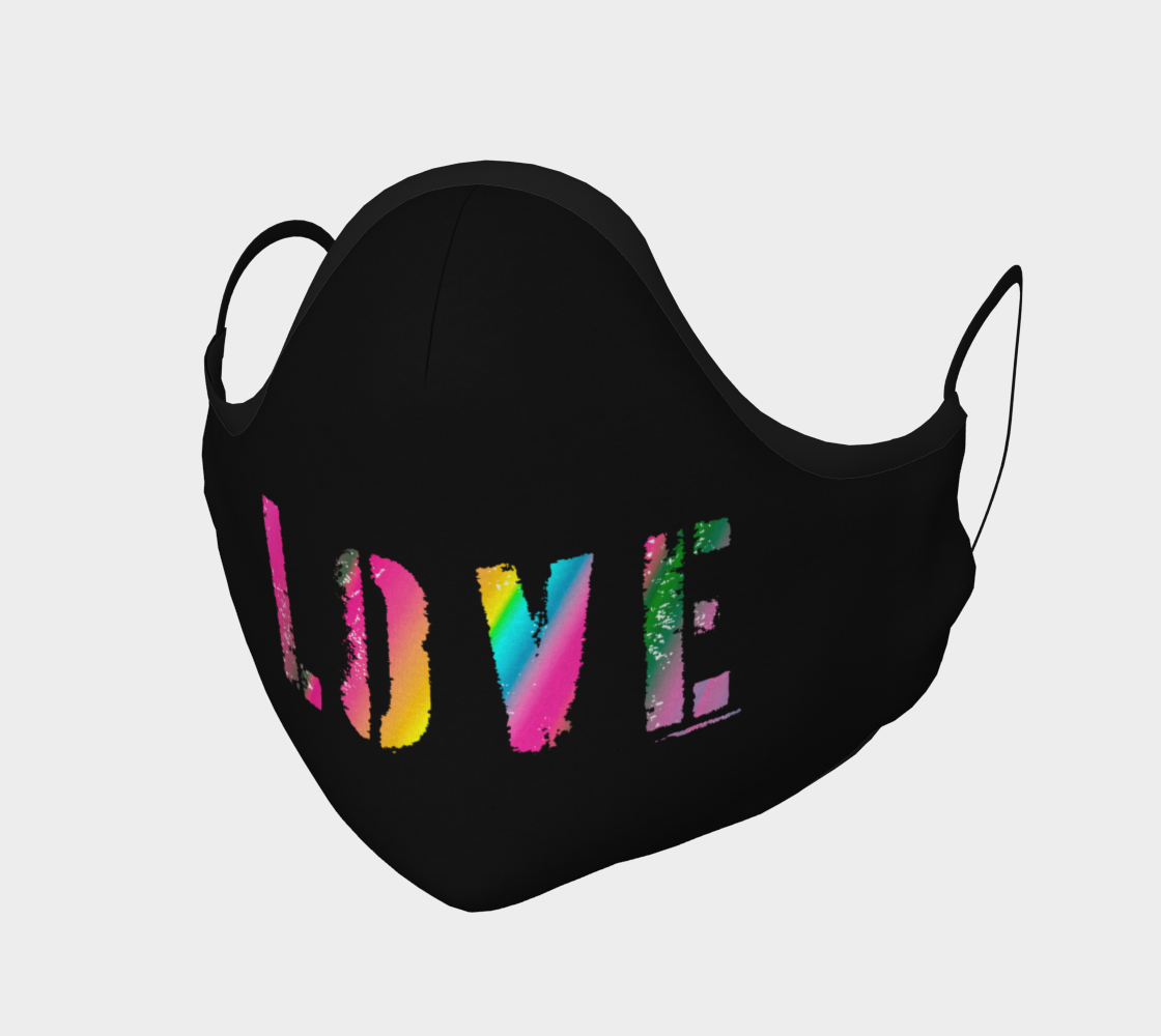 LOVE Protective Face Mask by VCD © preview