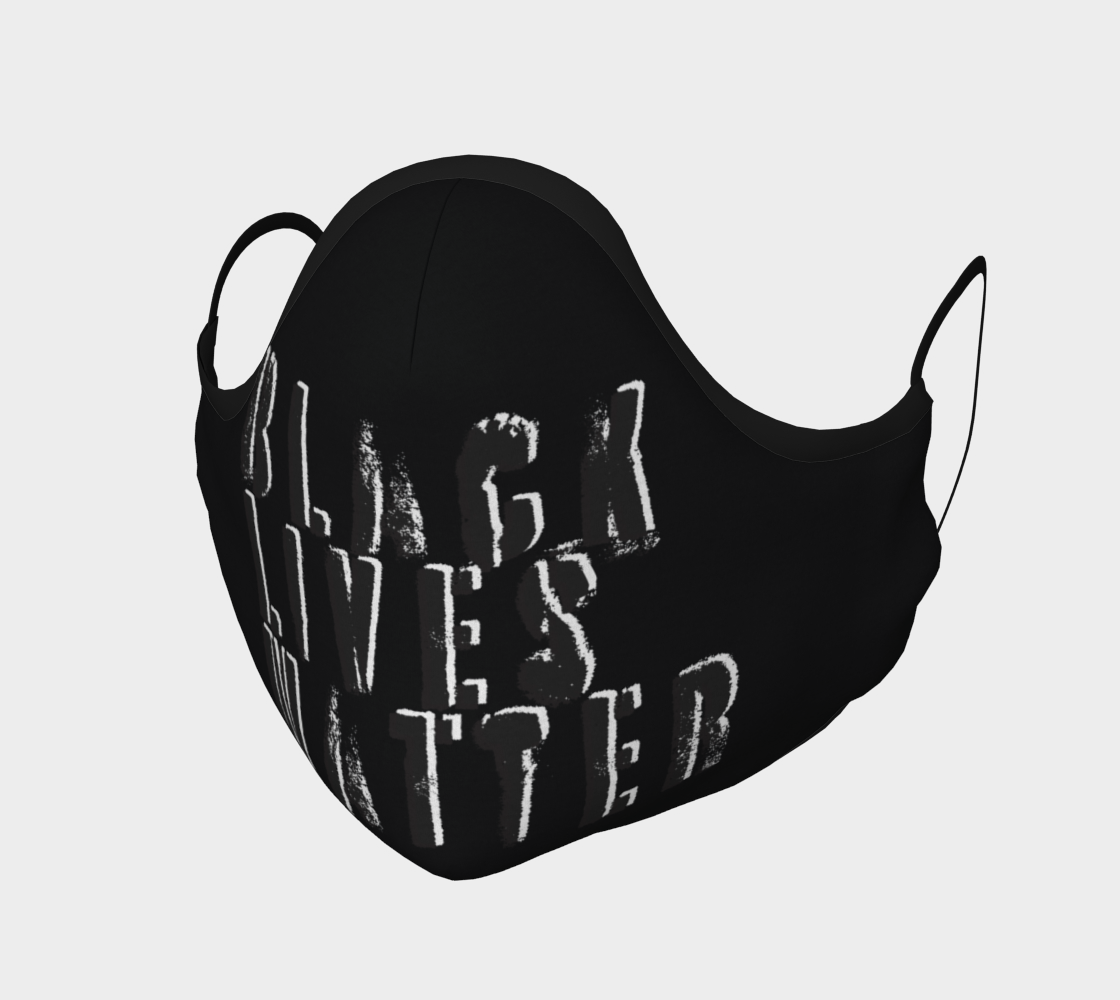 Black Lives Matter Protective Face Mask by VCD © preview