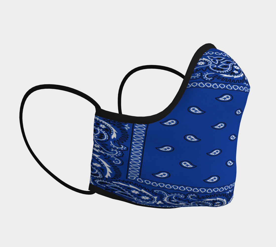Blue Bandana Facemask preview #3