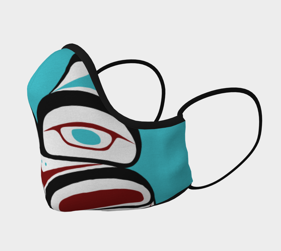 Inner Owl Pacific Northwest Formline Face Mask preview #2
