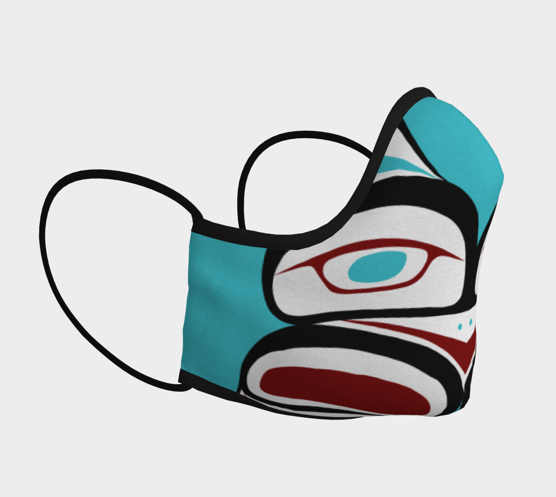 Inner Owl Pacific Northwest Formline Face Mask preview #3