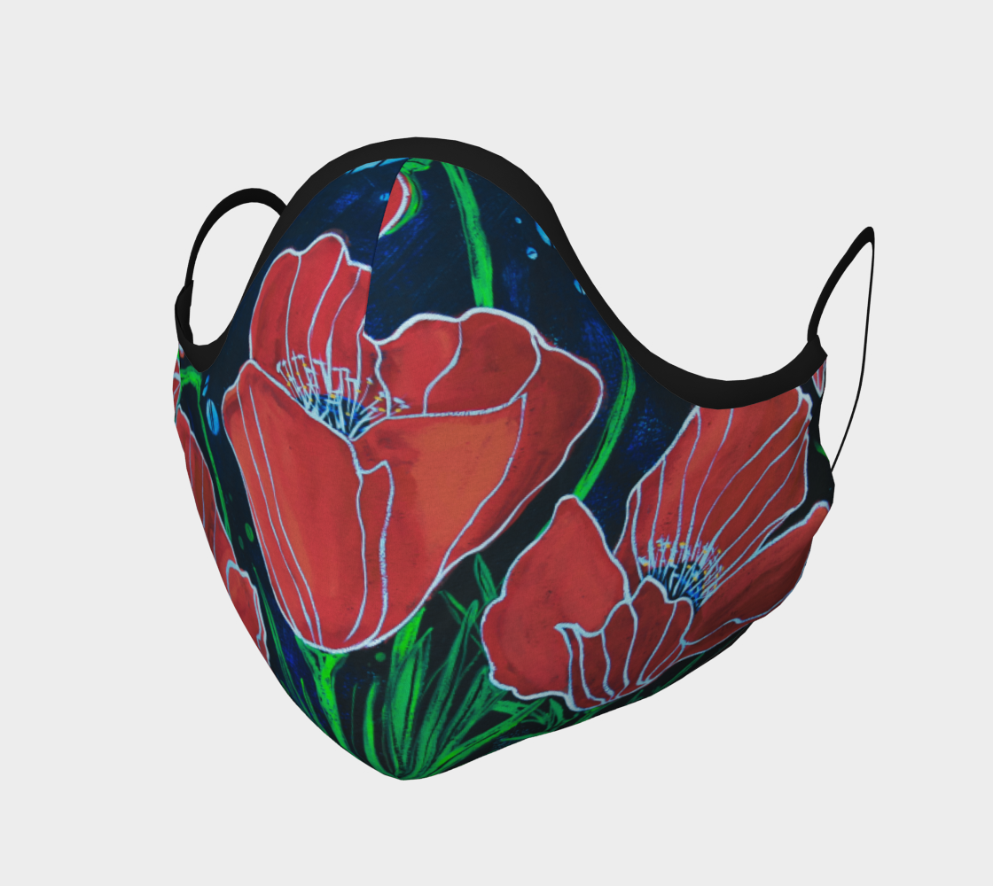 Red Poppy Face Covering preview