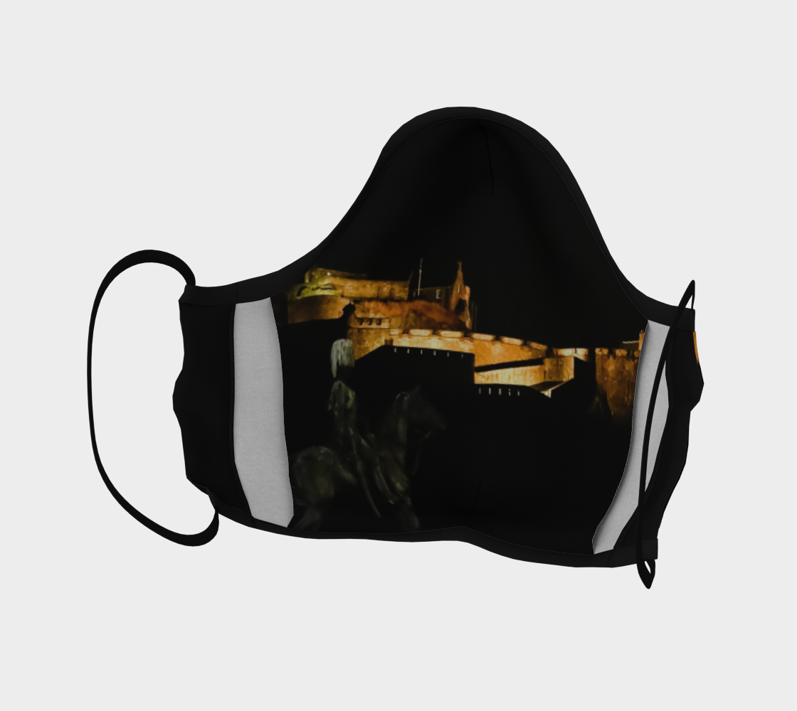 Edinburgh Castle at Night Mask preview #4