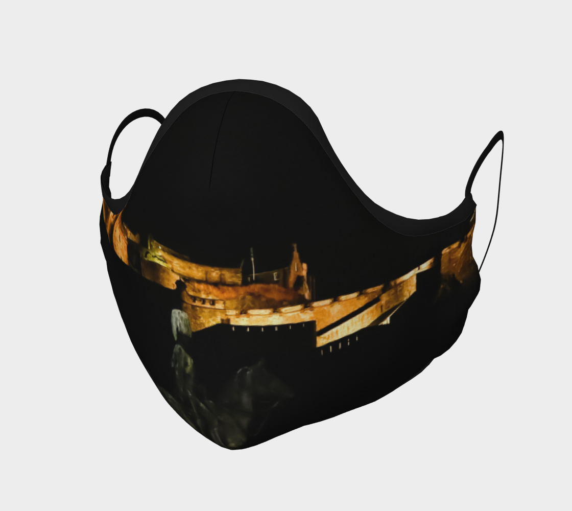 Edinburgh Castle at Night Mask preview #1