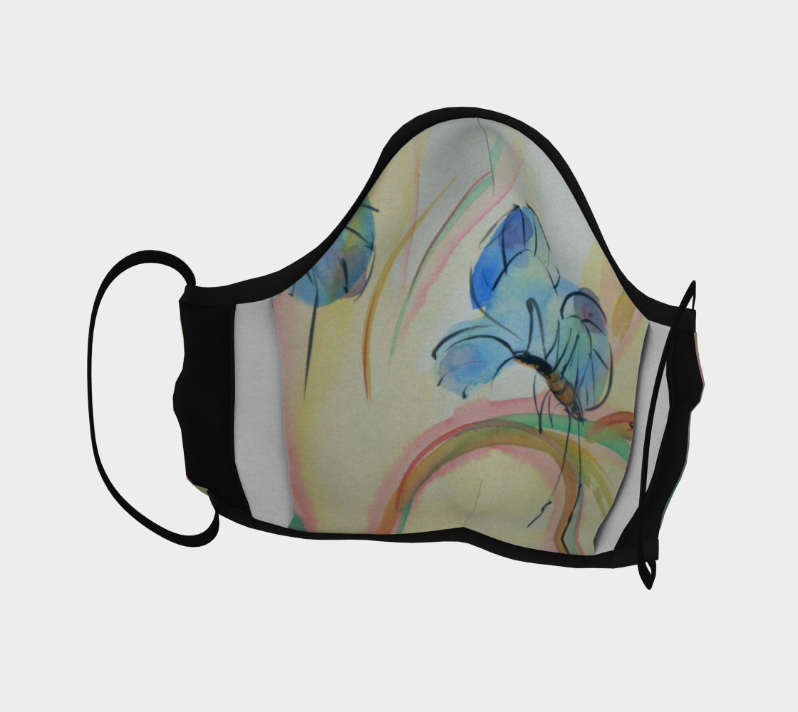 Watercolor Butterfly Face Mask preview #4