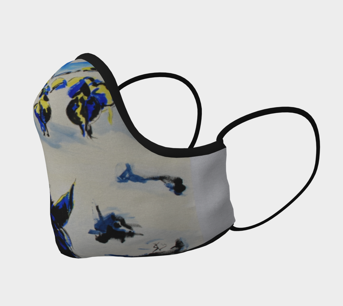 Horse On The Range Cattle Drive Face Mask preview #2