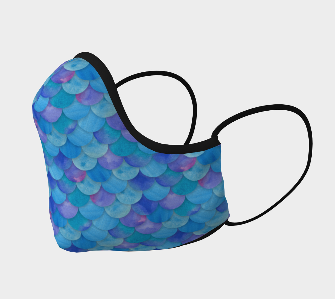 Blue Mermaid Face Mask preview #2