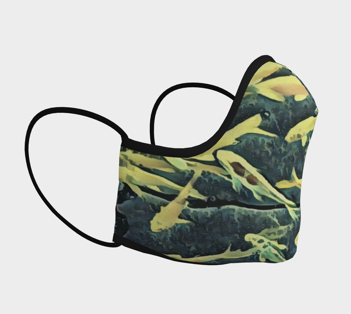 Fish Homage to Hokusai Face Covering preview #3