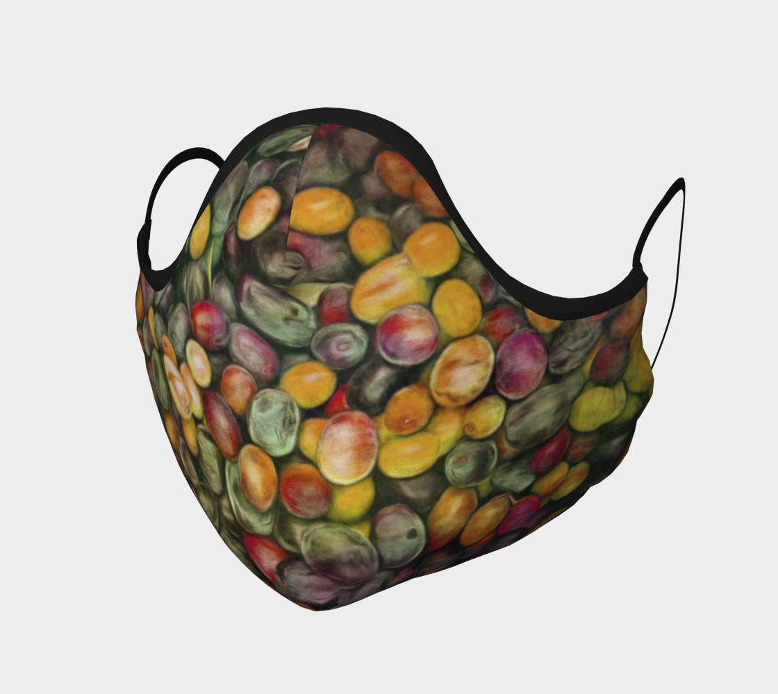 Aperçu de Olive Art Colored Face Covering #1