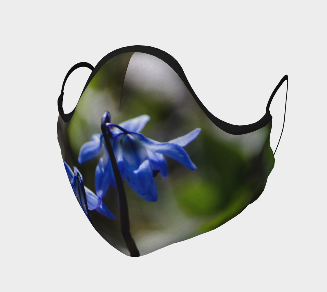 Siberian Squill Flower Face Covering preview