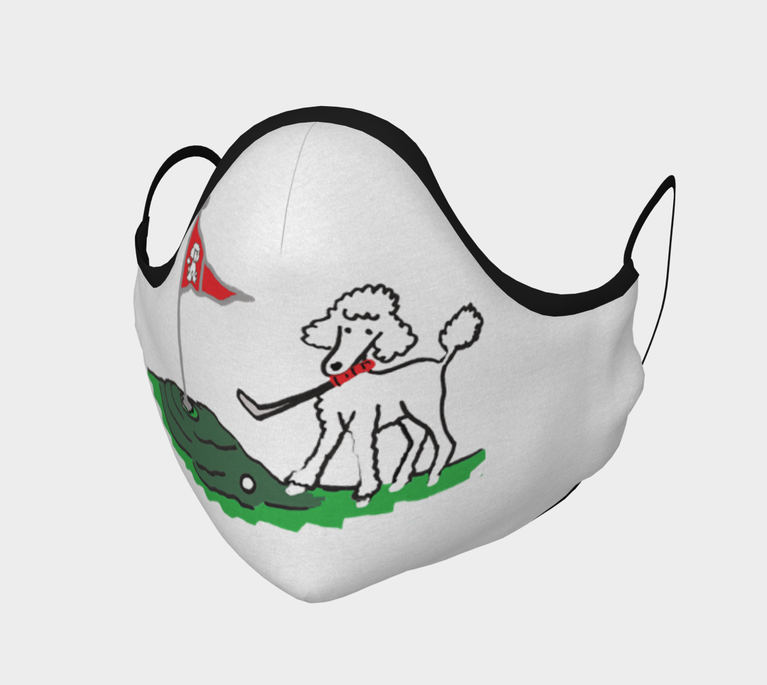 FACE MASK - Poodle Golfer preview