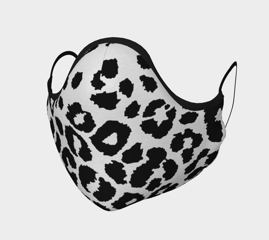 Snow Leopard Protective Face Mask by VCD © preview #1