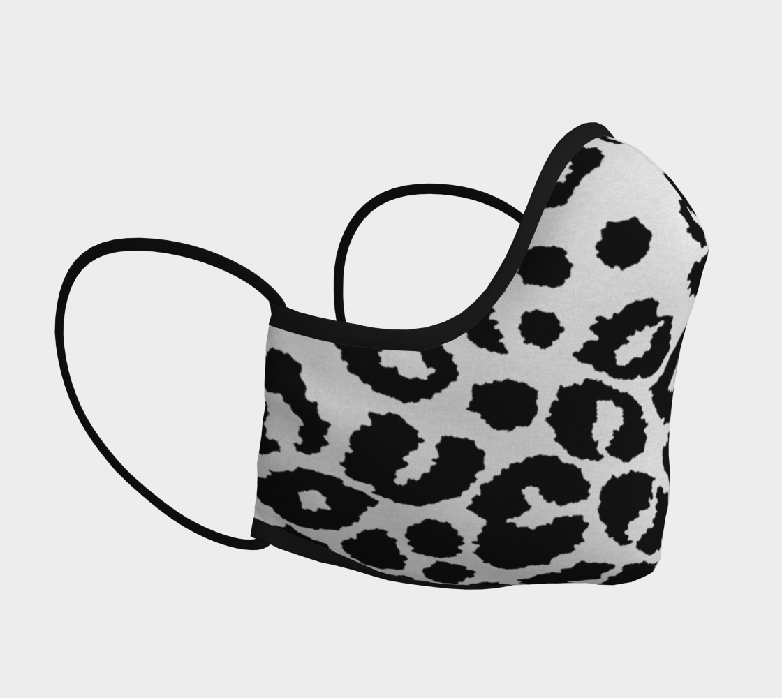 Snow Leopard Protective Face Mask by VCD © thumbnail #4