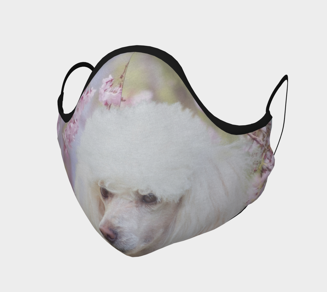 Poodle dog face mask preview