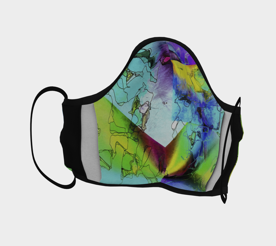 Meandering Shapes Face Covering preview #4