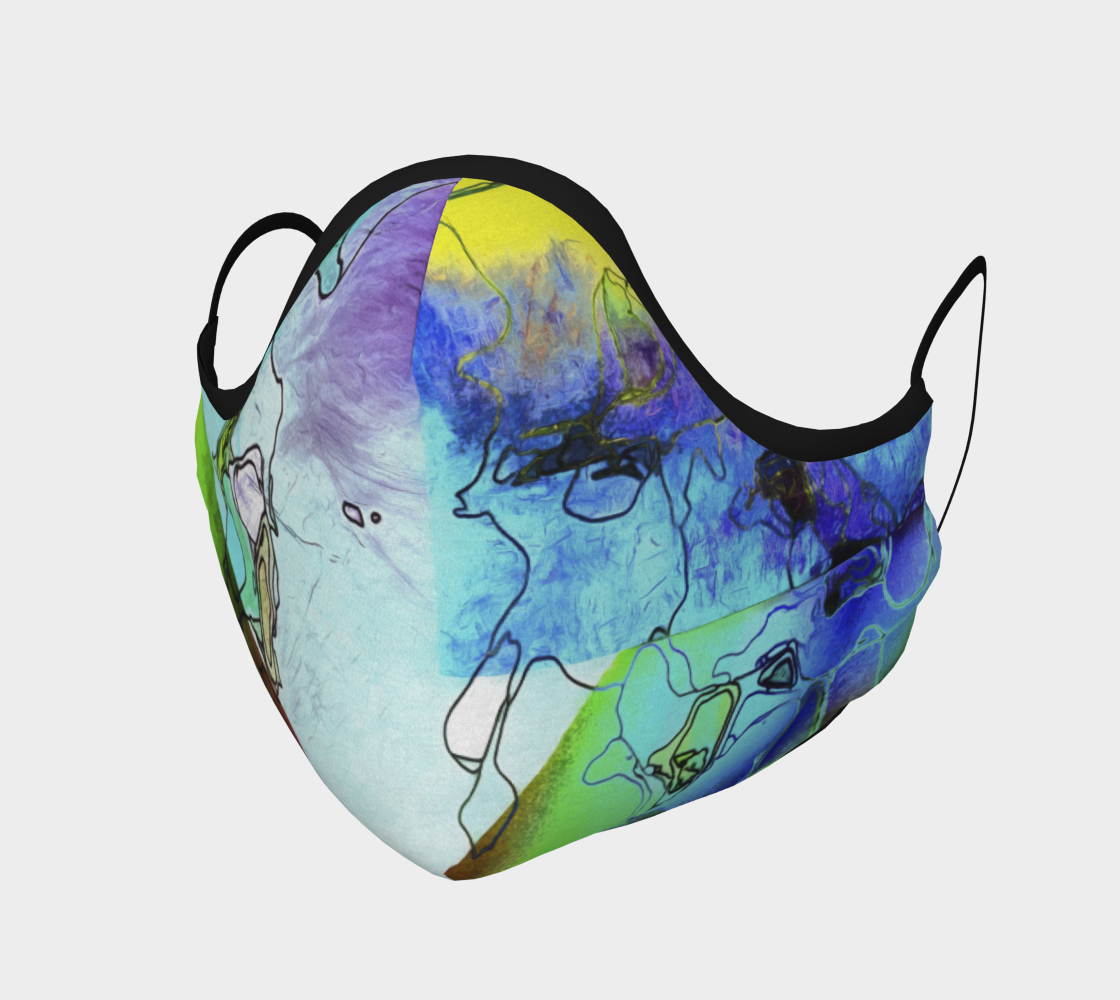 Meandering Shapes Face Covering preview #1