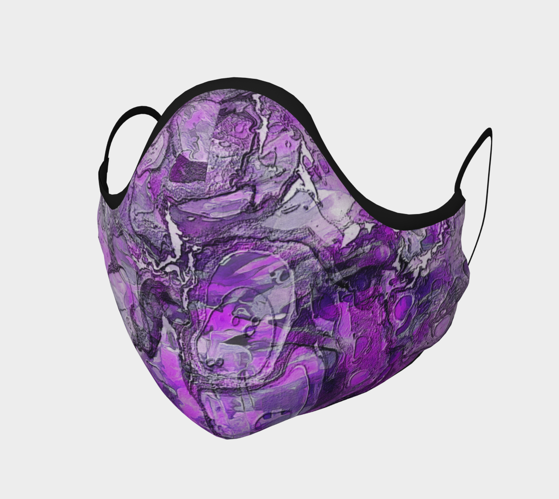 Purple Marble Face Covering preview #1