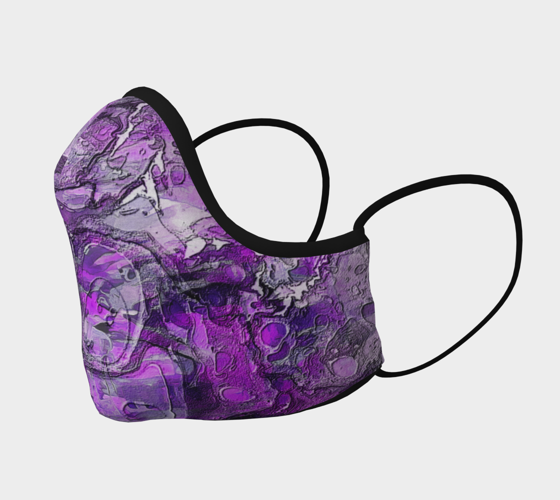 Purple Marble Face Covering preview #2