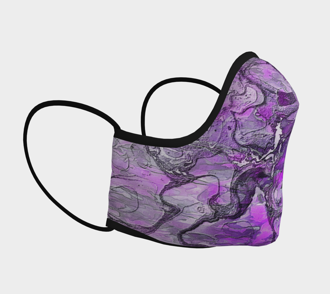 Purple Marble Face Covering preview #3