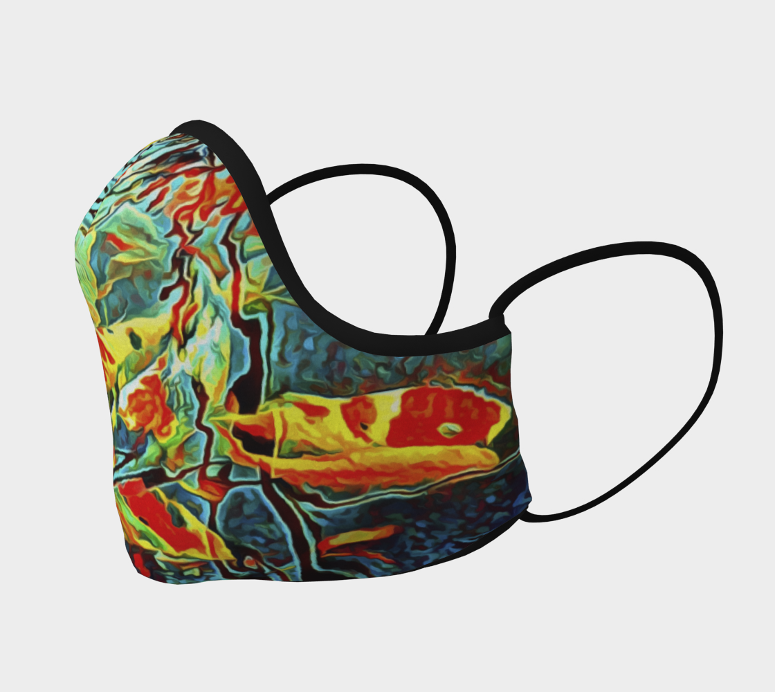 Koi Carp Abstraction Face Covering preview #2