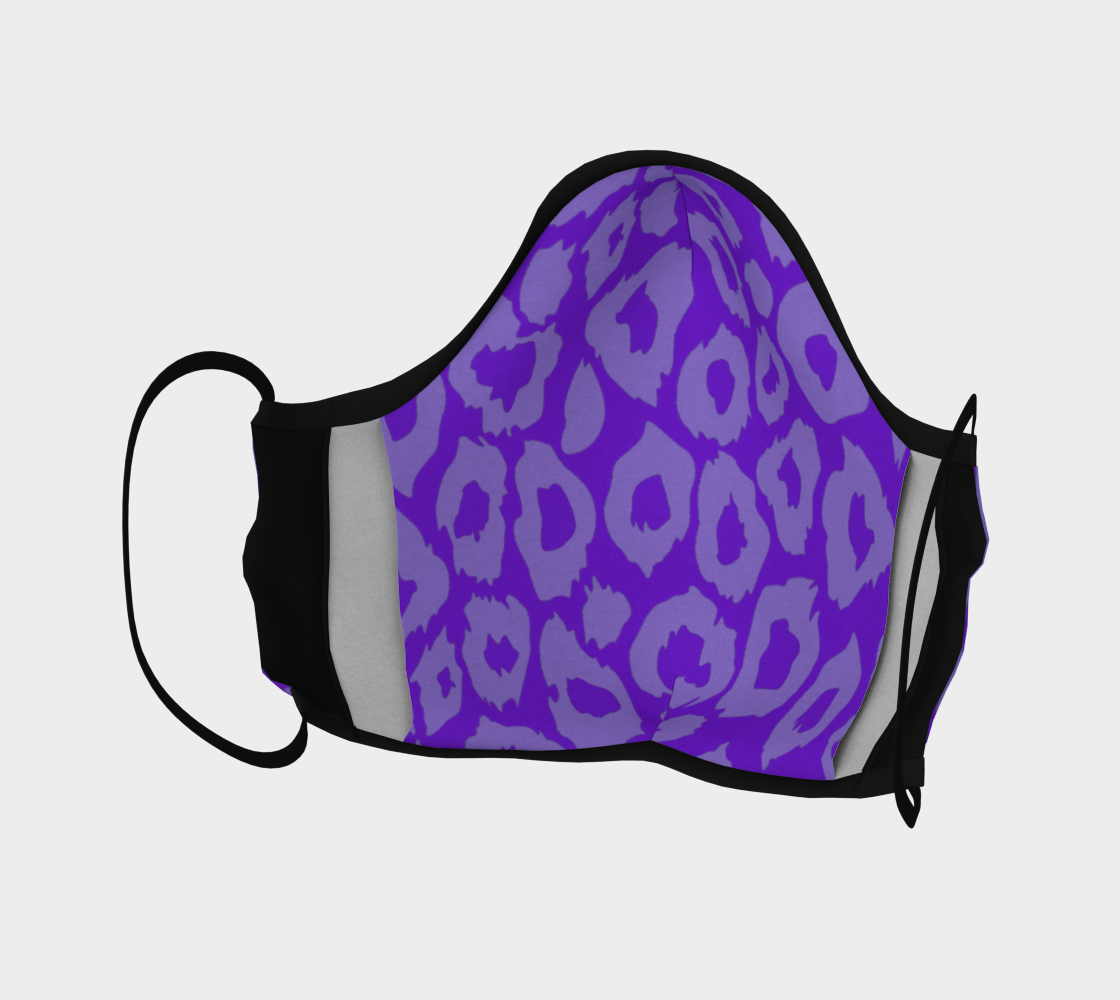 Leopard Facemask Purple preview #4