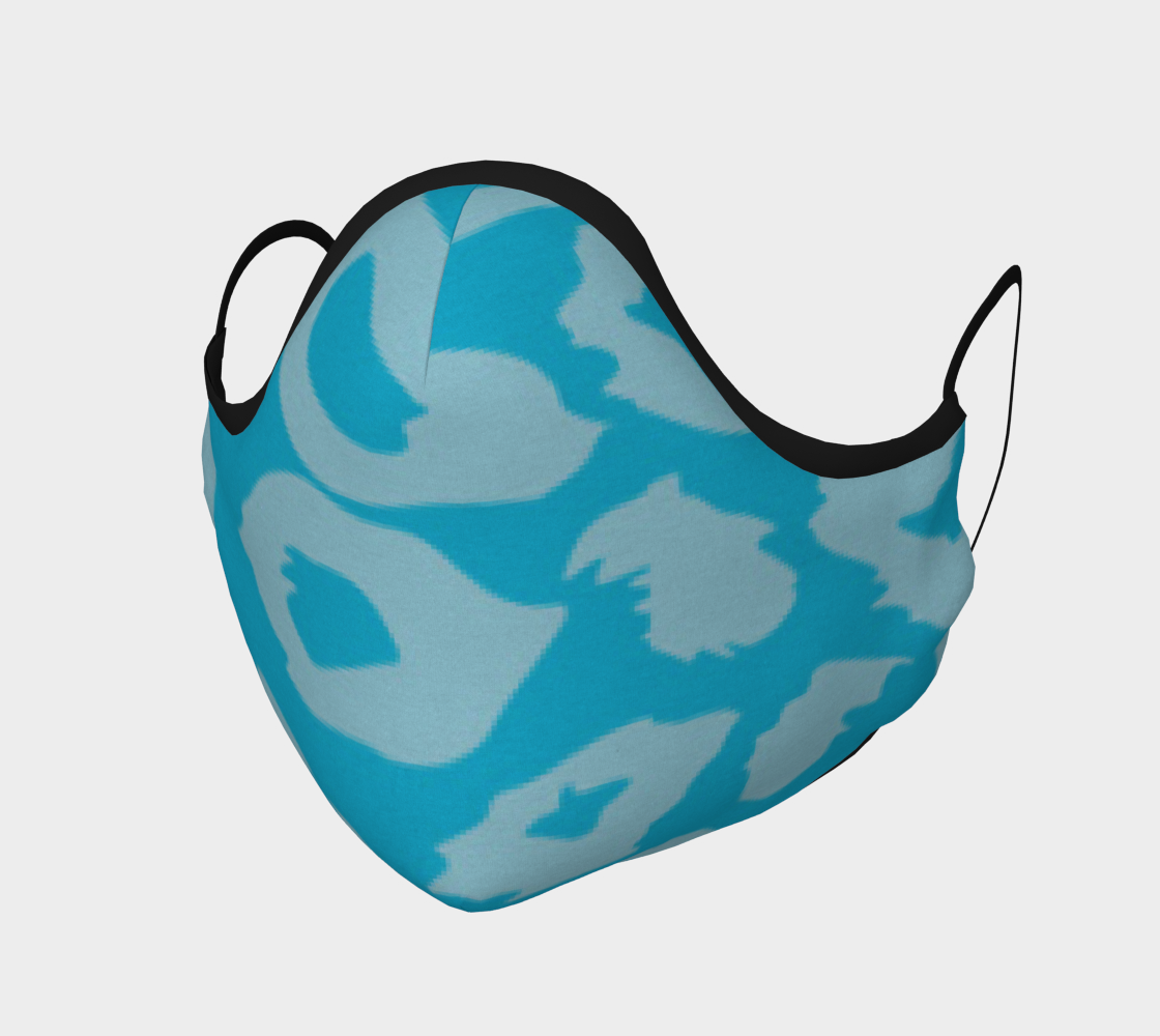 Aperçu de Leopard Facemask Turquoise