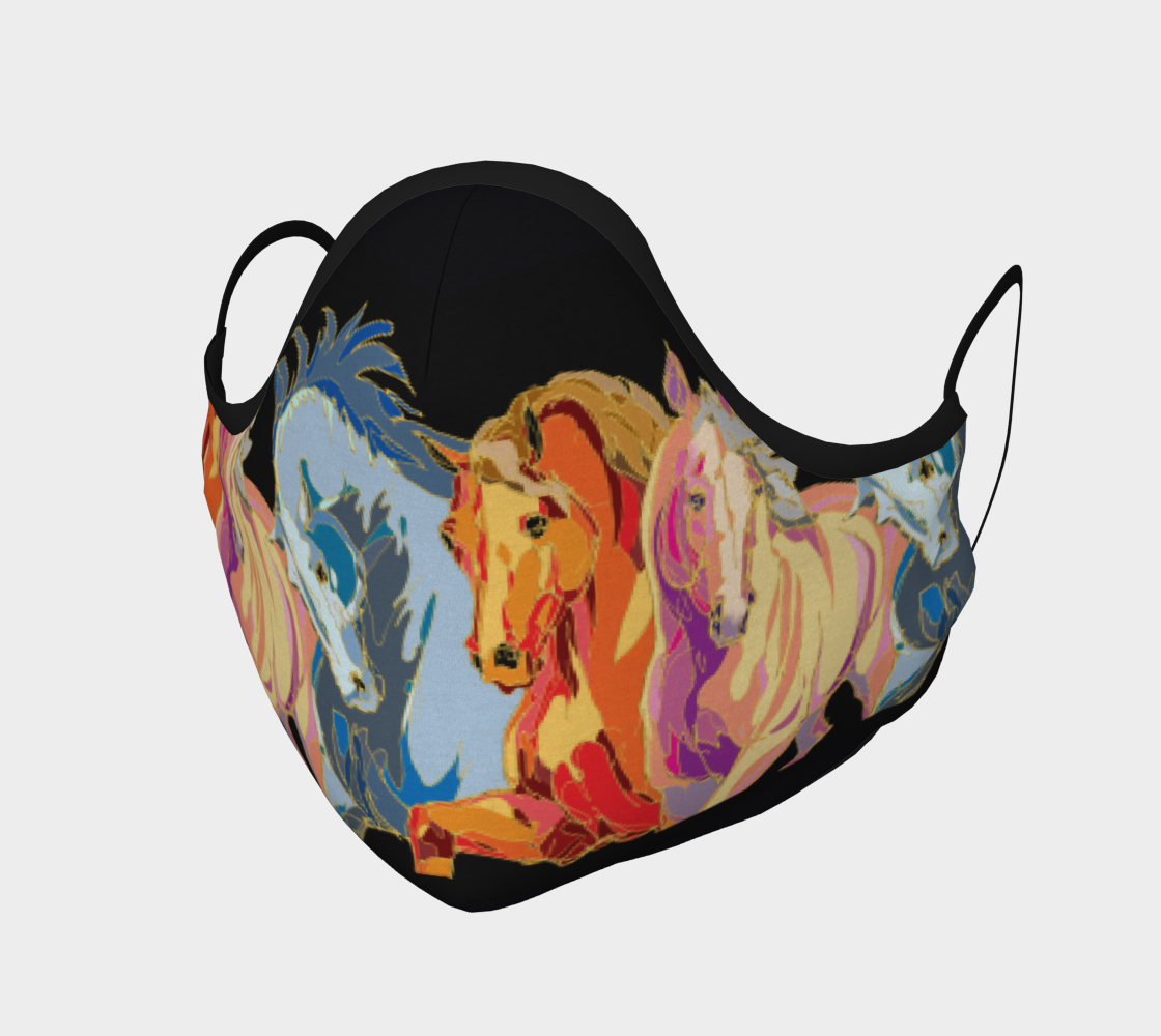 Colorful Horses Mask preview