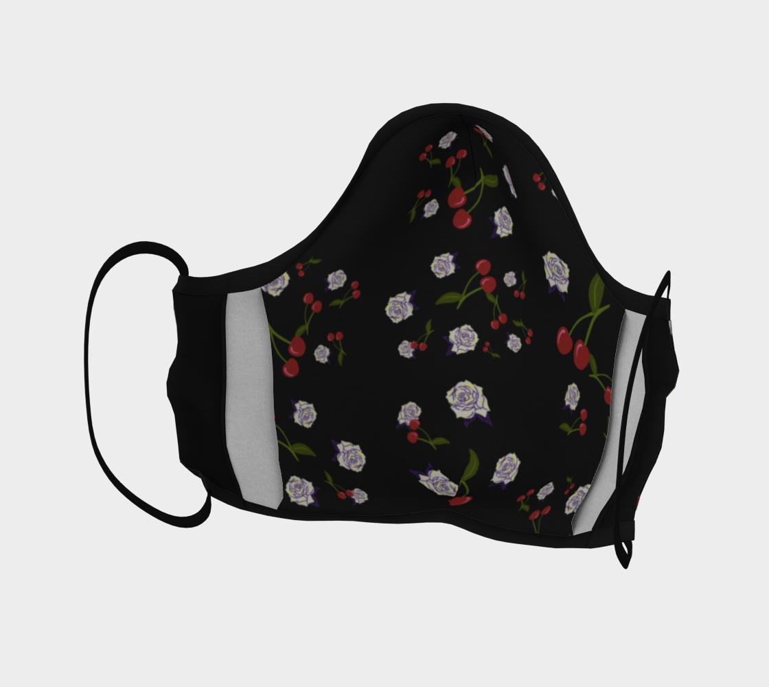 Roses and Cherries Face Covering by Painterly Cindy and More preview #4