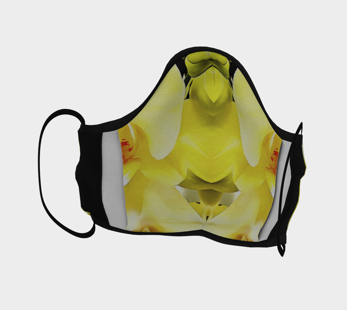 Yellow Orchid Face Covering preview #4